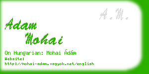 adam mohai business card